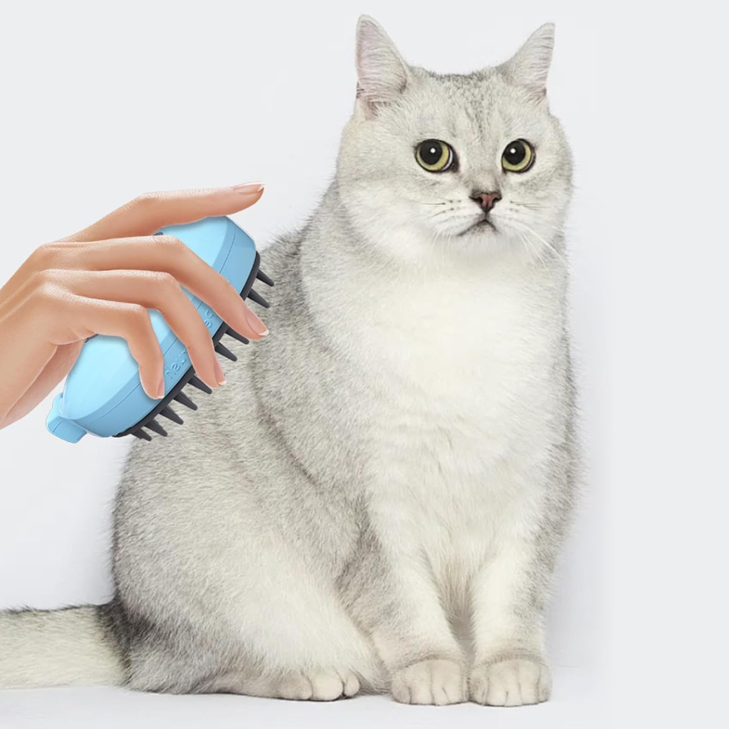 Transform Your Pet's Grooming Routine with the 3-in-1 Whale-Shaped Steam Brush