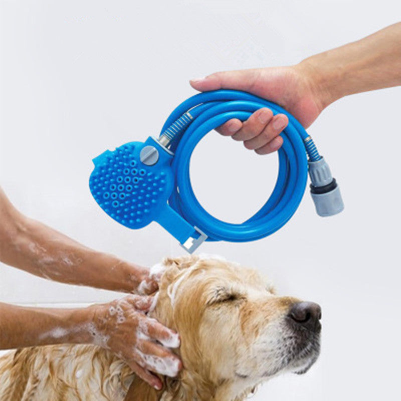 Pet Bathing and Massage Brush Shower Tool for Dogs