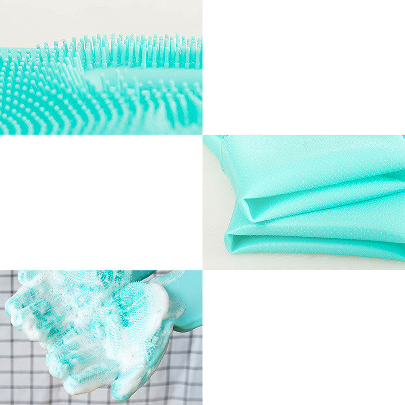 Silicone Pet Grooming Brush and Massage Gloves for Cats and Dogs