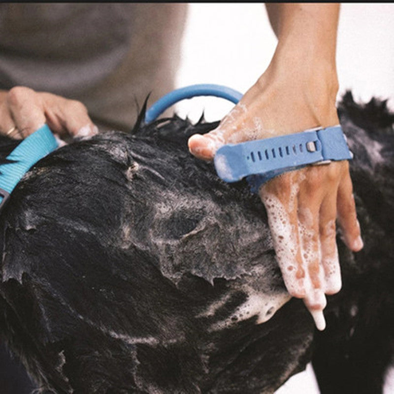 Pet Bathing and Massage Brush Shower Tool for Dogs