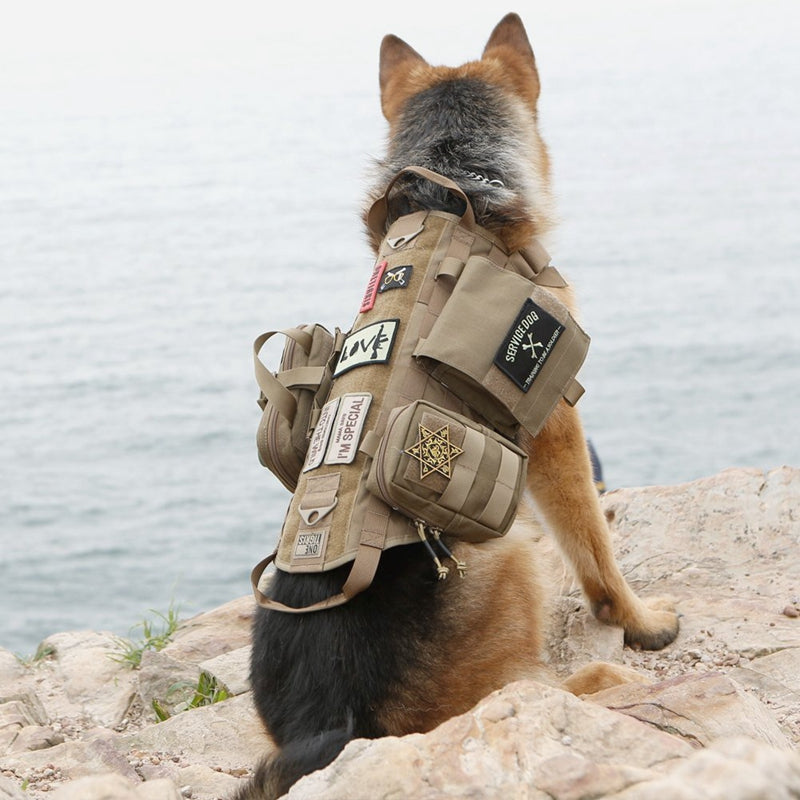 Tactical Pet Vest Large Patrol Safety Apparel