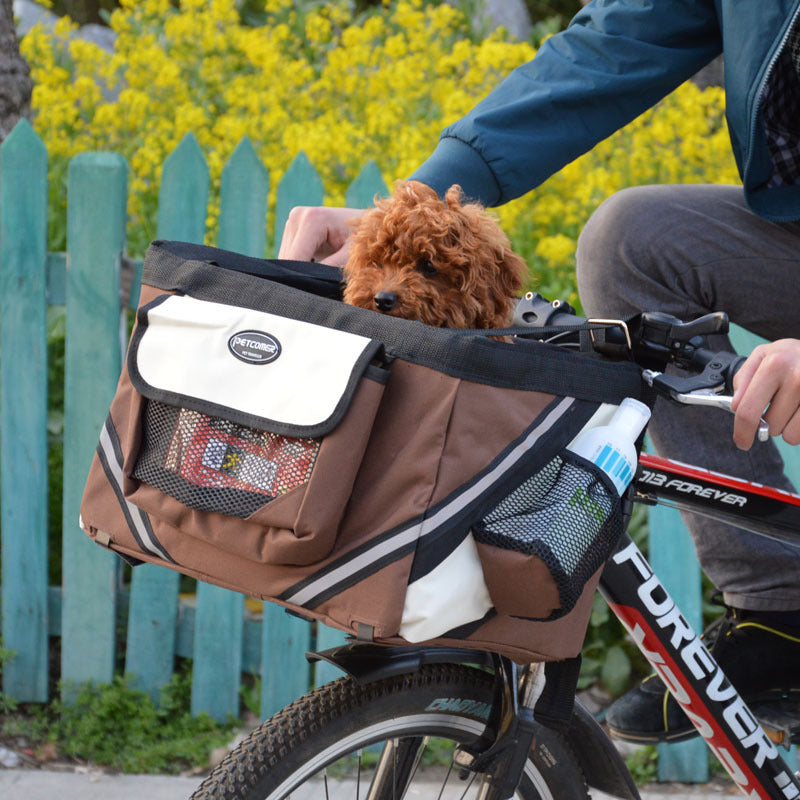 Removable Front Bicycle Pet Carrier for Cats and Dogs