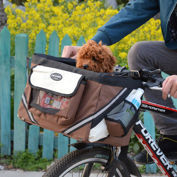 Removable Front Bicycle Pet Carrier for Cats and Dogs
