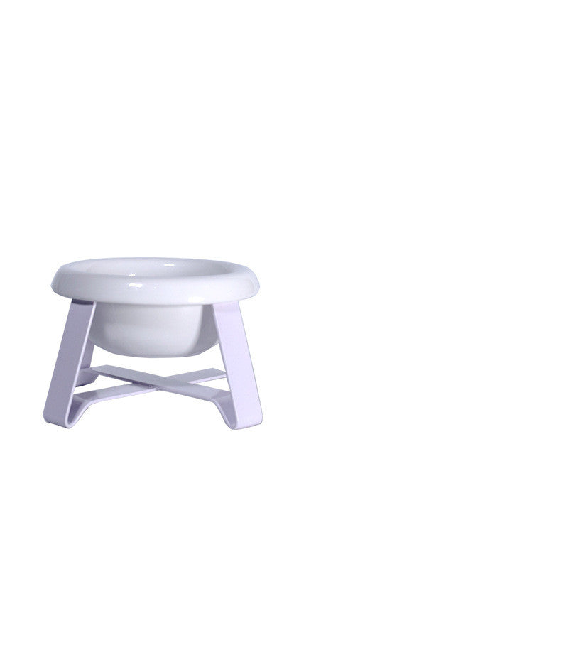 Creative Cat Bowl With Iron Stand 2-in-1 Feeder