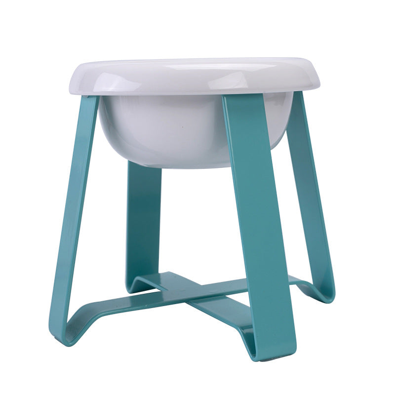 Creative Cat Bowl With Iron Stand 2-in-1 Feeder