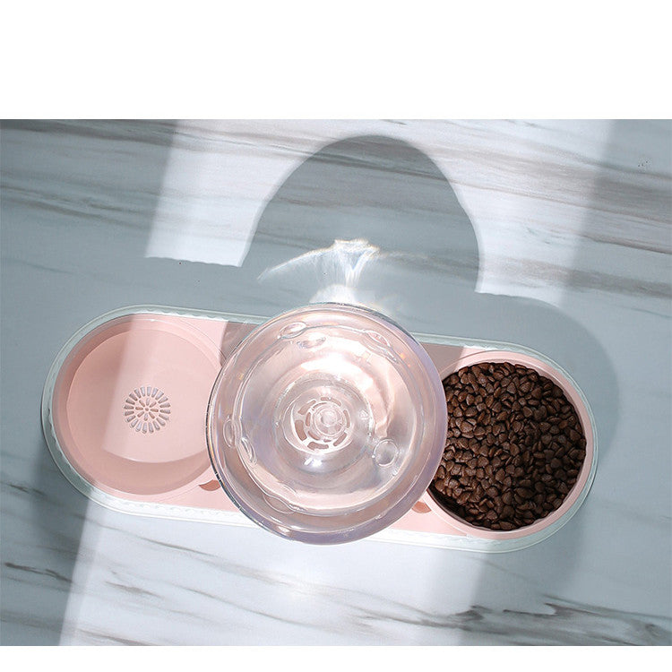 Automatic Plastic Pet Water and Food Feeder Bowl
