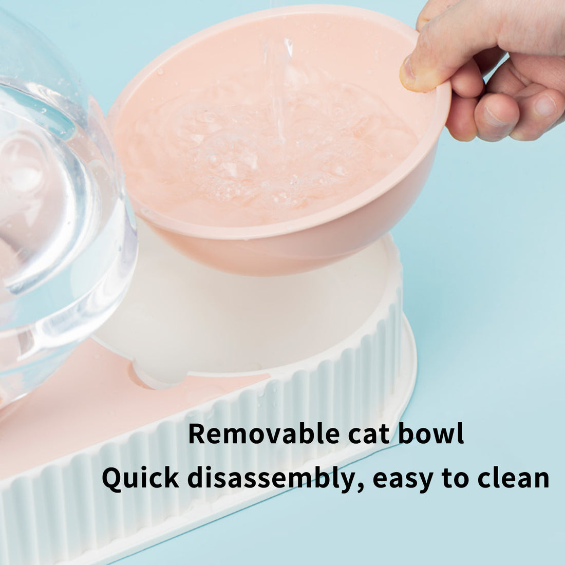 Automatic Plastic Pet Water and Food Feeder Bowl