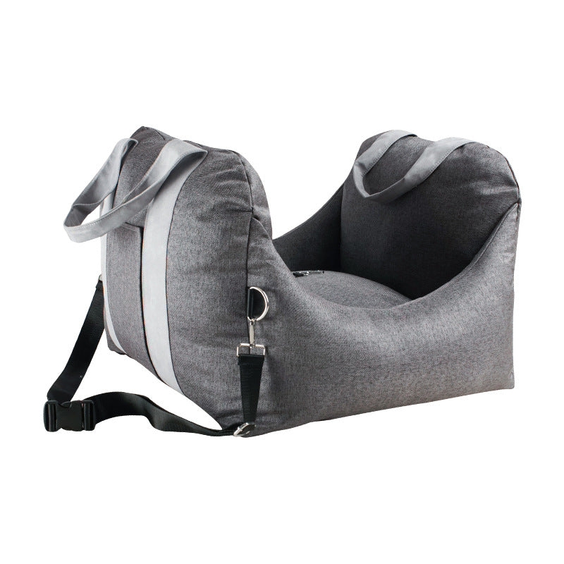 Waterproof Portable Dog Car Seat Carrier with Safety Mesh