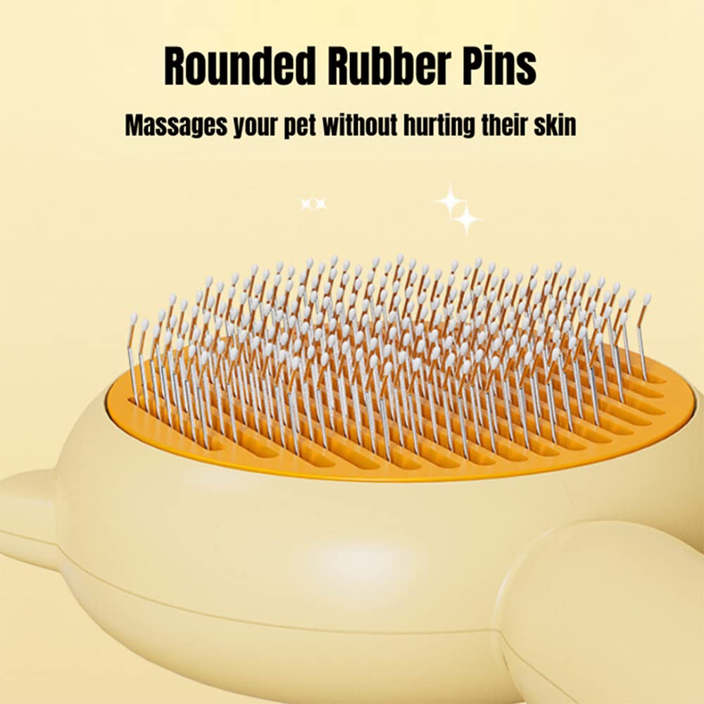 Self-Cleaning Pet Hair Removal Brush for Cats and Dogs