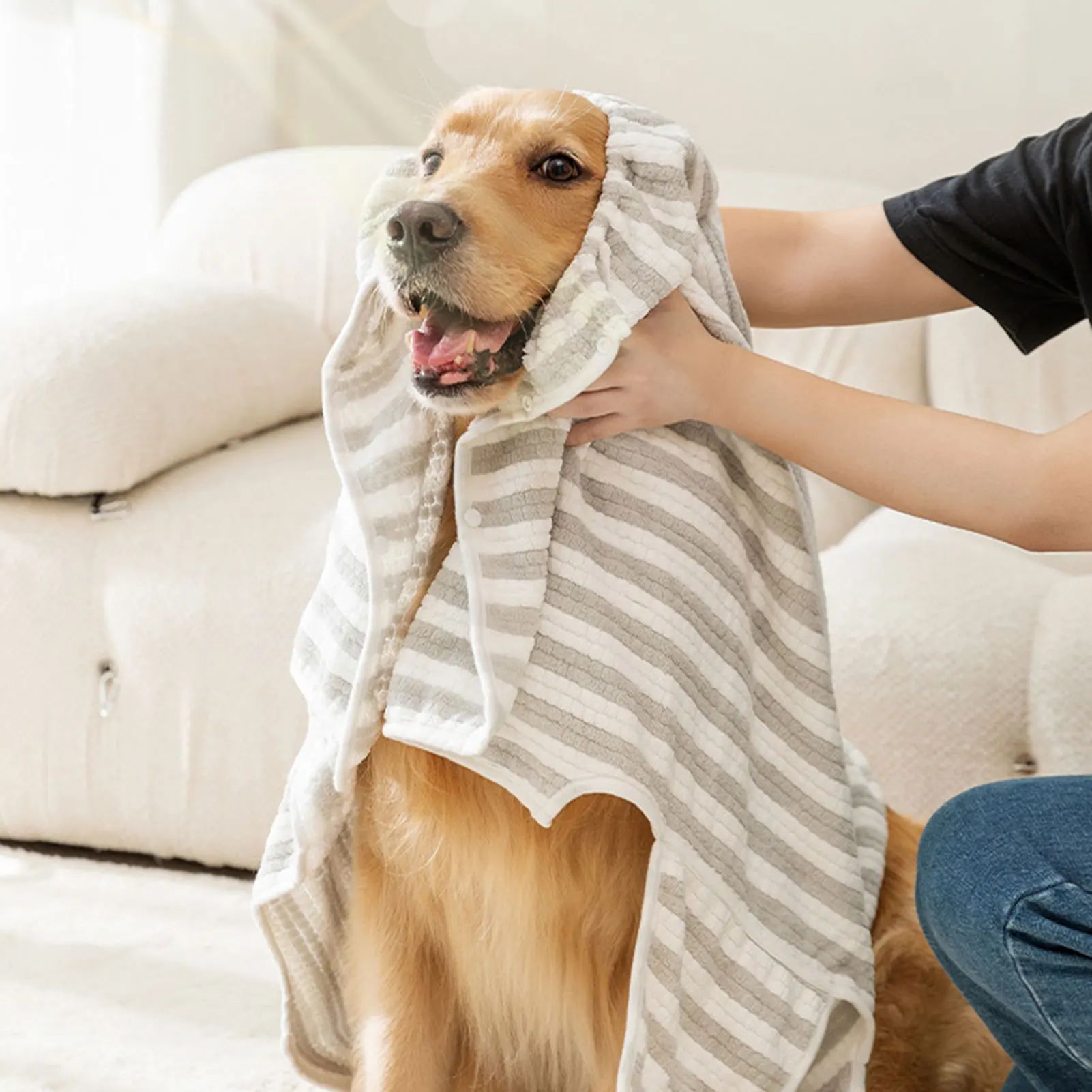 Ultra-Absorbent Quick-Dry Dog Bath Towel