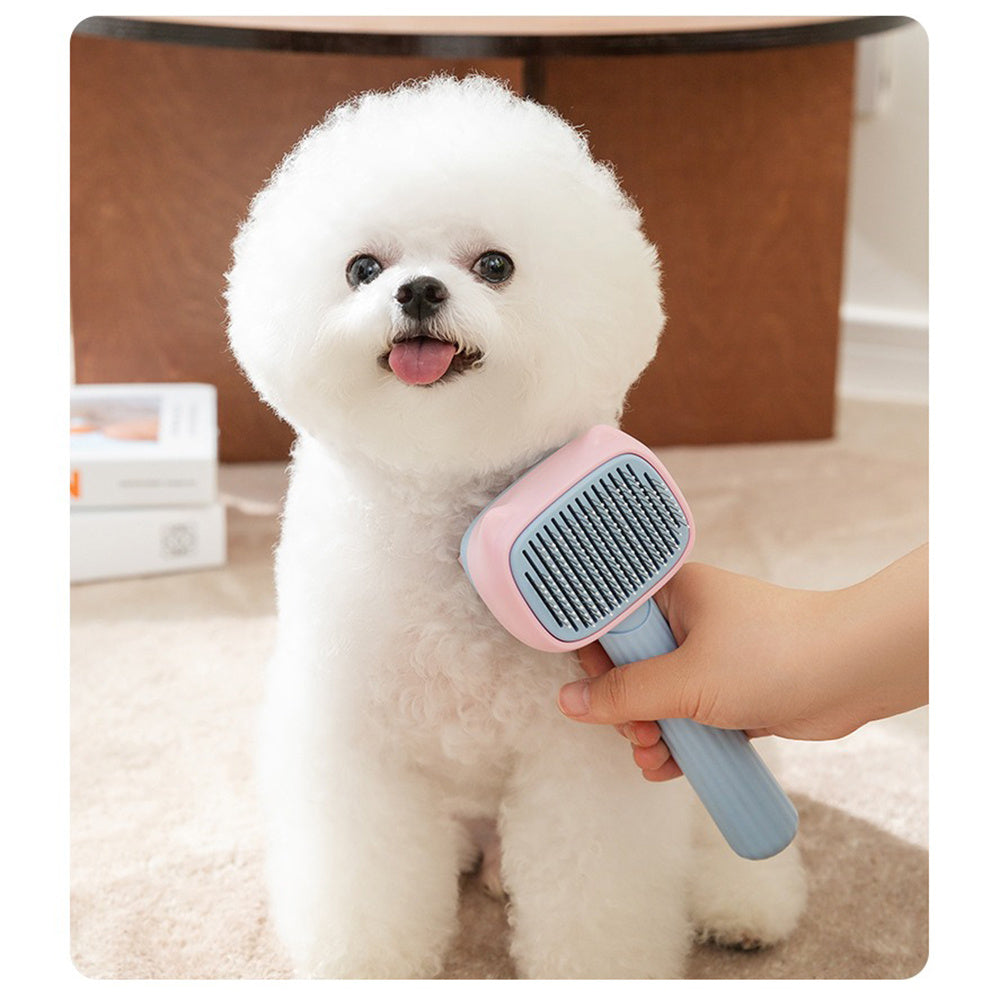 Deshedding and Dematting Pet Grooming Brush for Dogs and Cats