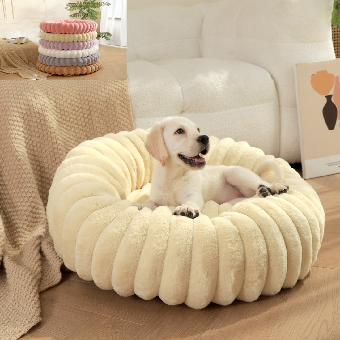 High-Weight Plush Pet Nest Warm Cat and Dog Bed