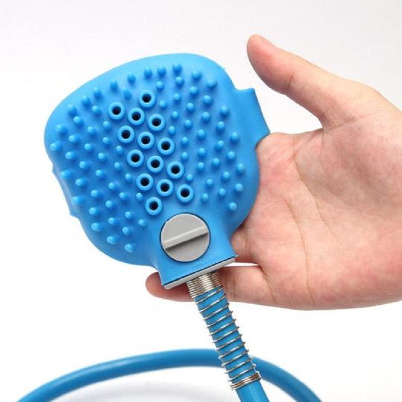 Pet Bathing and Massage Brush Shower Tool for Dogs