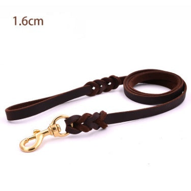 Leather Heavy Duty Training Leash Strong Durable Rope