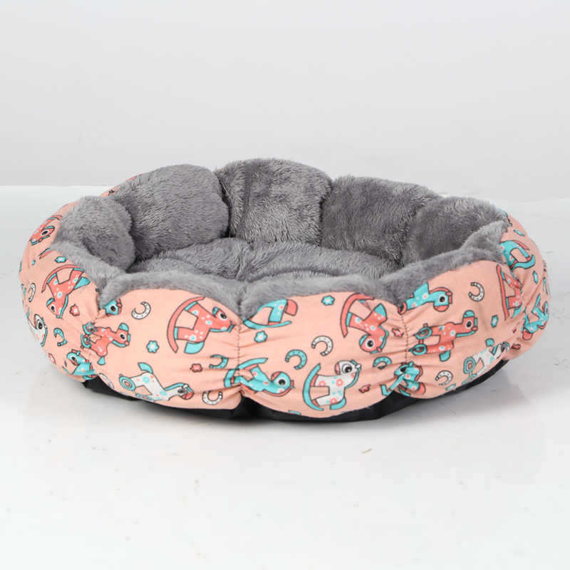 Calming Donut Cat and Dog Bed Fluffy Round