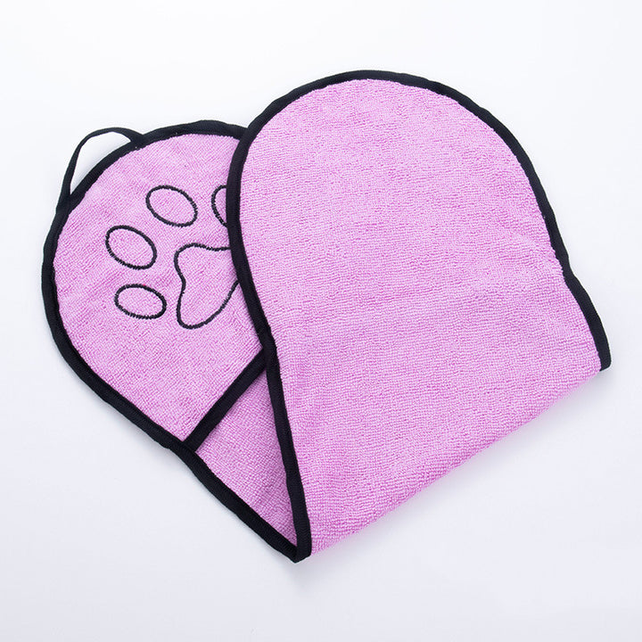 Solid Color Water Towel Dog Cat Pet Bath Towel