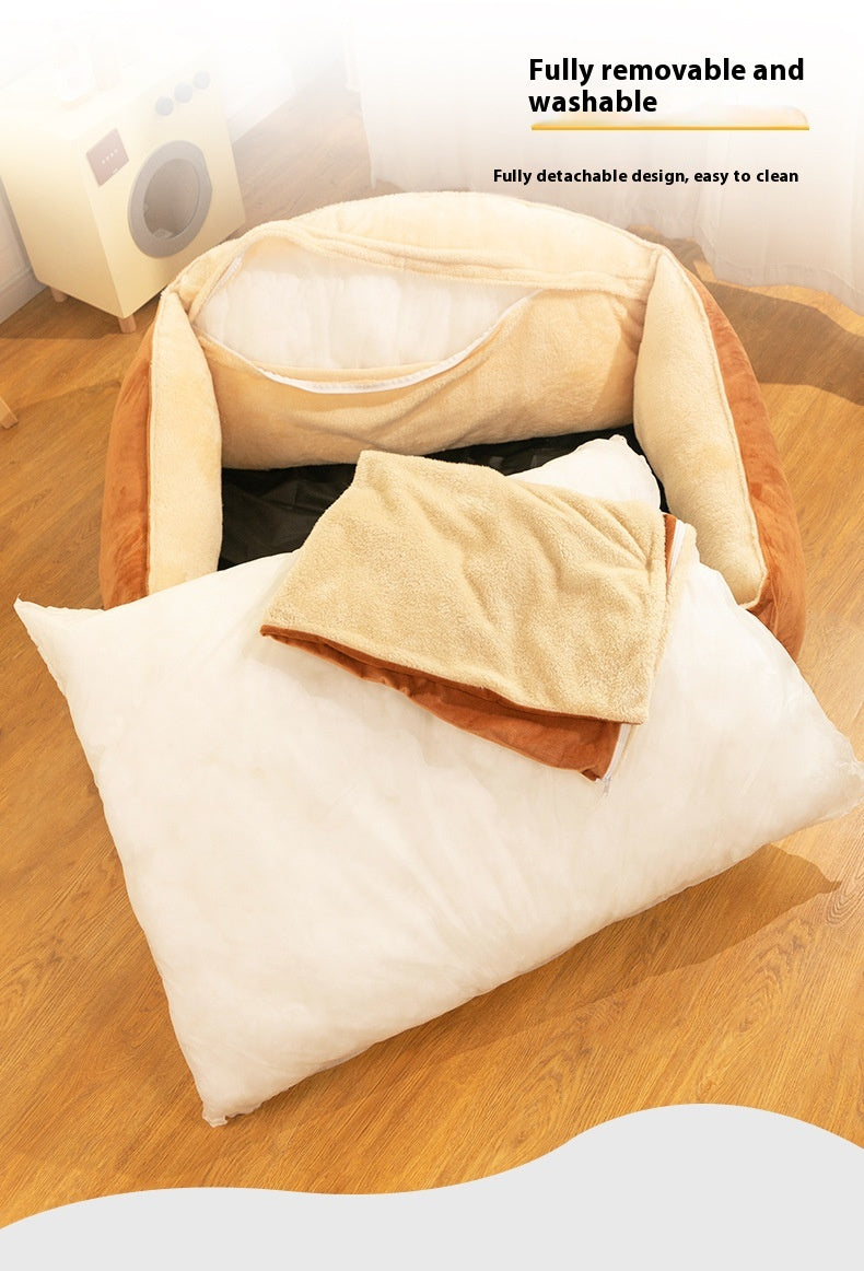 Large Warm Kennel Bed Removable Washable Mattress