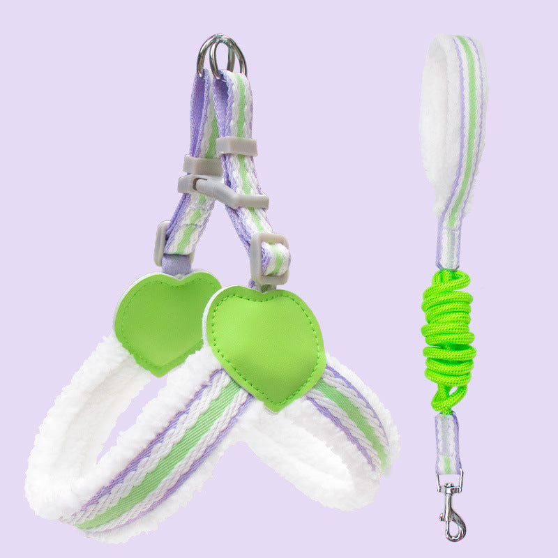 Breathable Summer Dog Leash with Chest Vest Small Medium