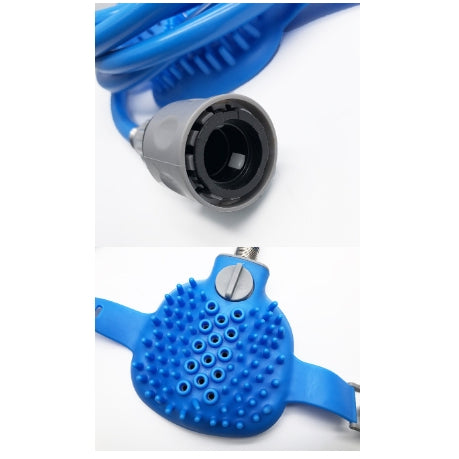 Silicone Pet Bathing Gloves with Handheld Massage Nozzle
