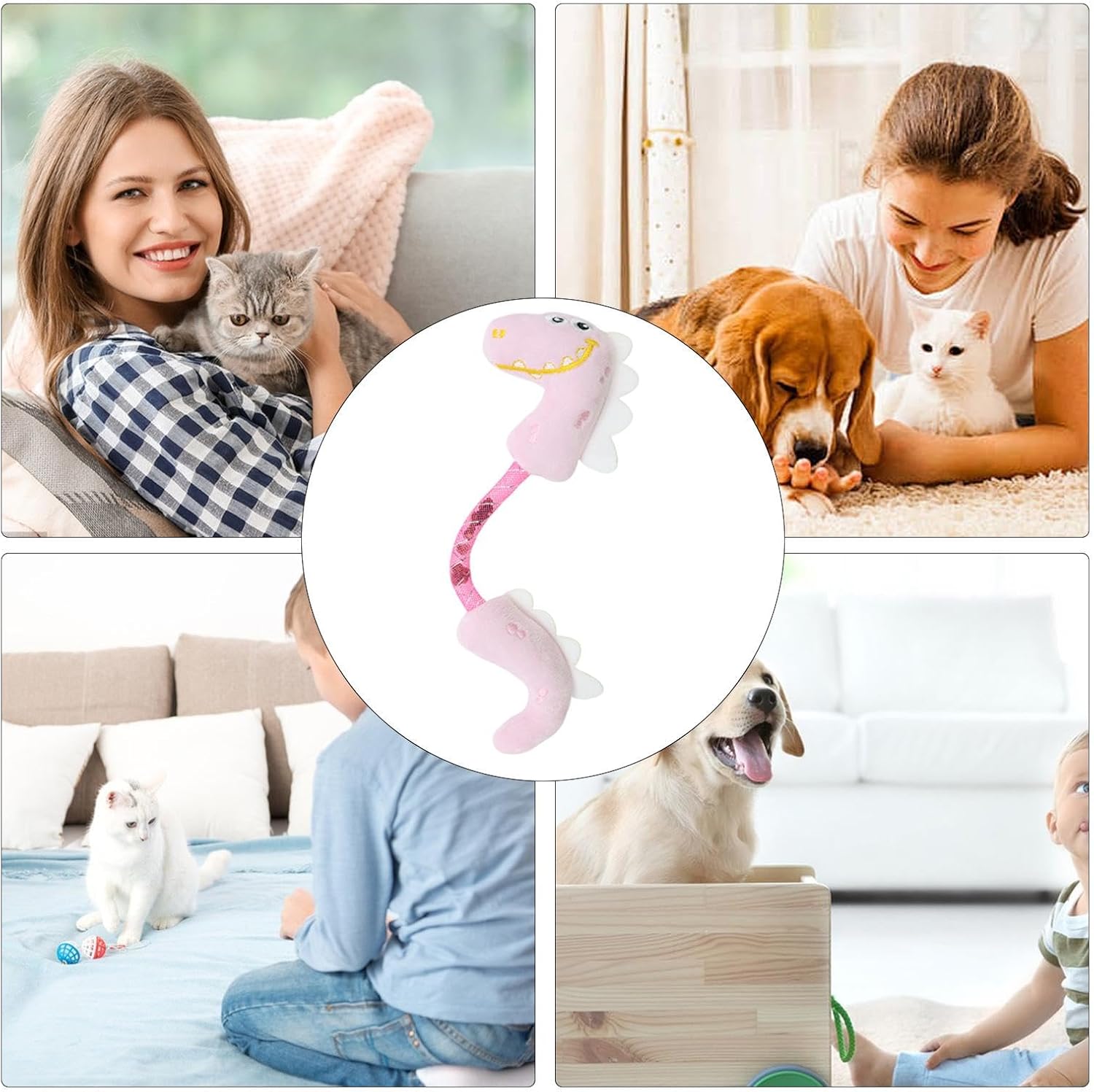 Catnip Rope Chew Toy Interactive Teeth Cleaning Cat Toy