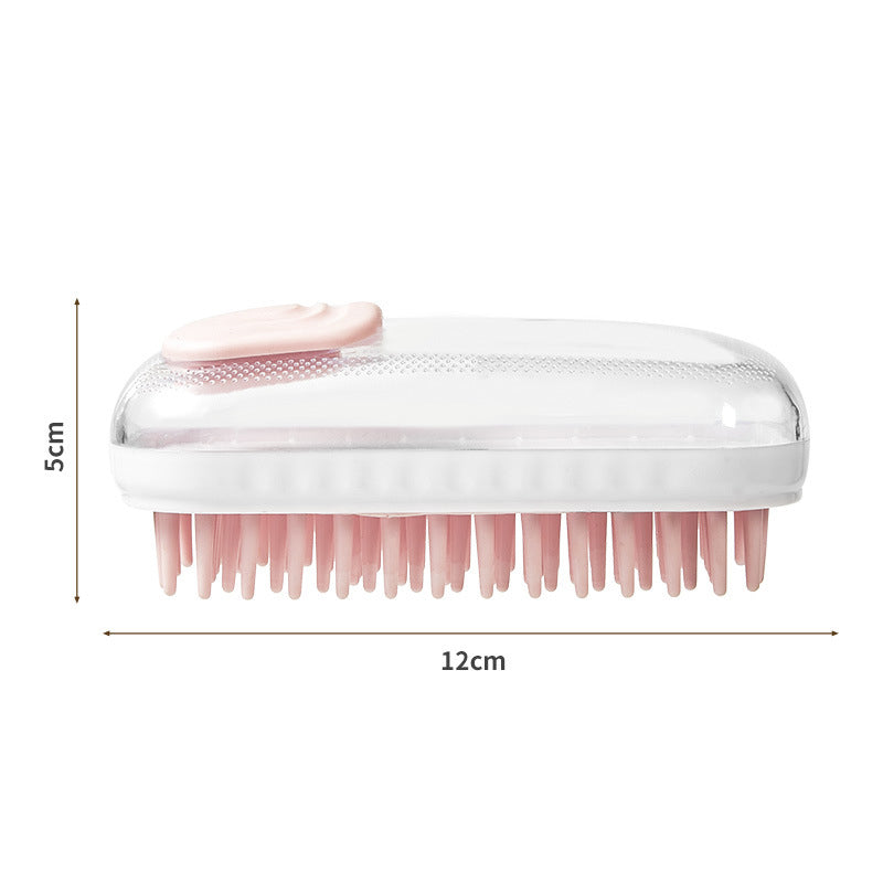 Silicone Pet Bath and Massage Brush for Dogs and Cats