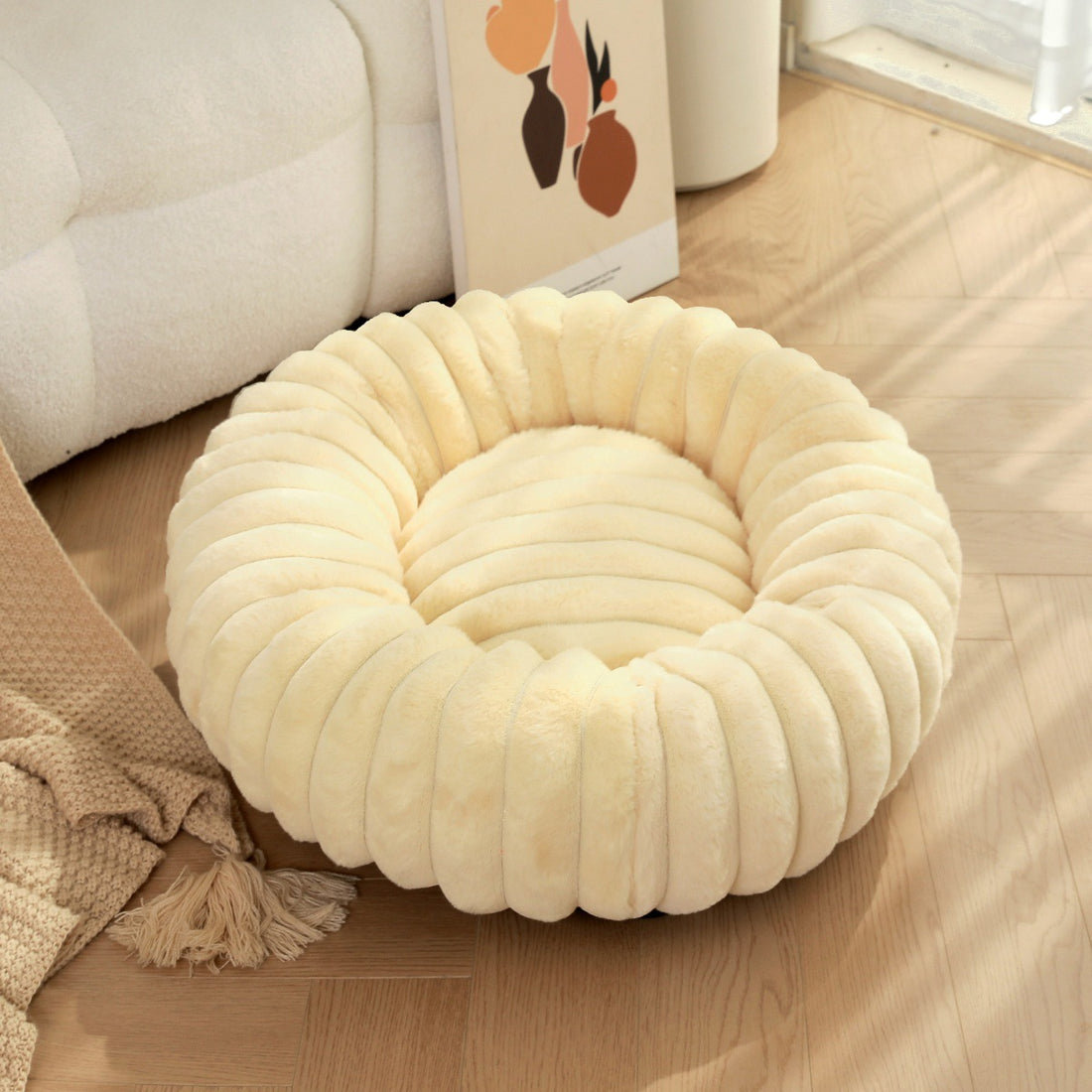 High-Weight Plush Pet Nest Warm Cat and Dog Bed