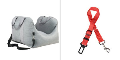 Waterproof Portable Dog Car Seat Carrier with Safety Mesh