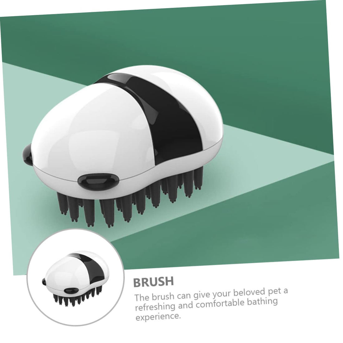 Pet Bath and Grooming Brush with Hair Removal Gloves
