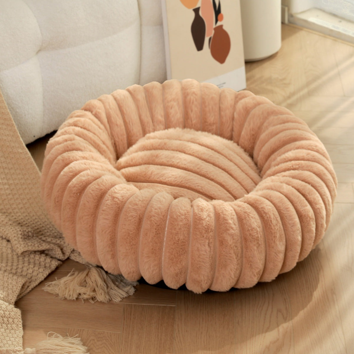 High-Weight Plush Pet Nest Warm Cat and Dog Bed