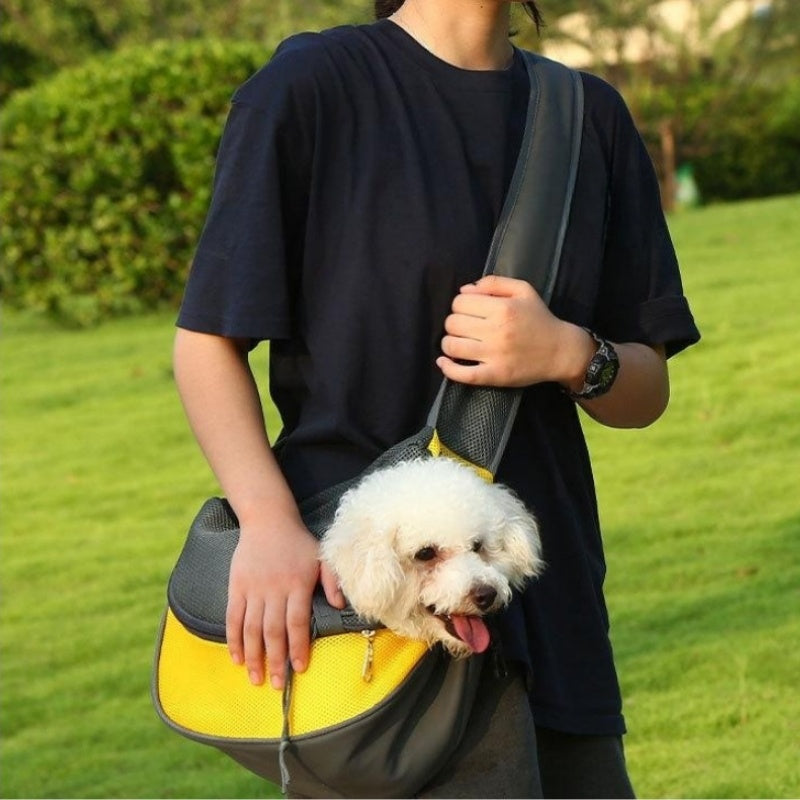 Mesh Oxford Pet Carrier Sling Bag for Dogs and Cats