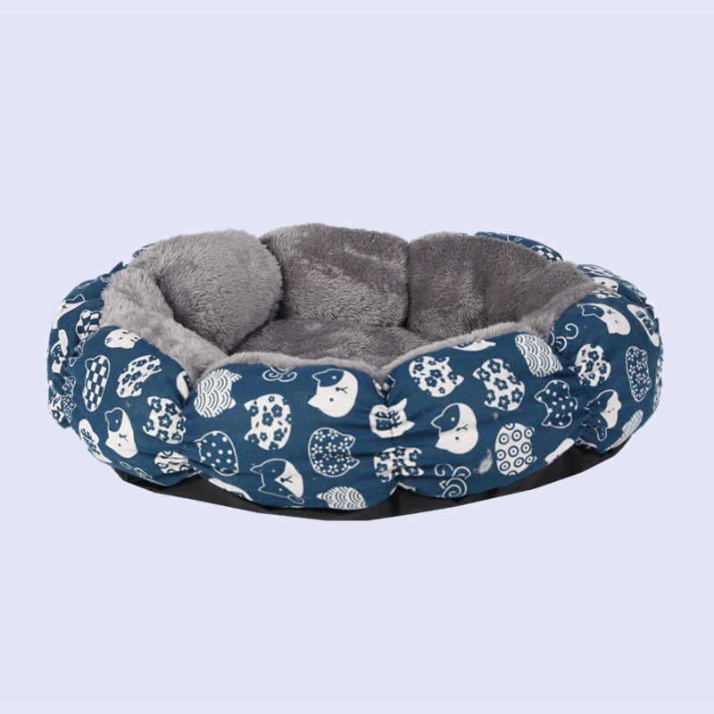 Calming Donut Cat and Dog Bed Fluffy Round