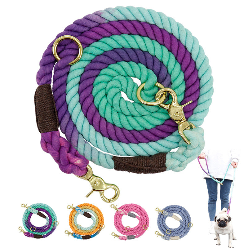 Multi-Color Cotton Dog and Cat Leash