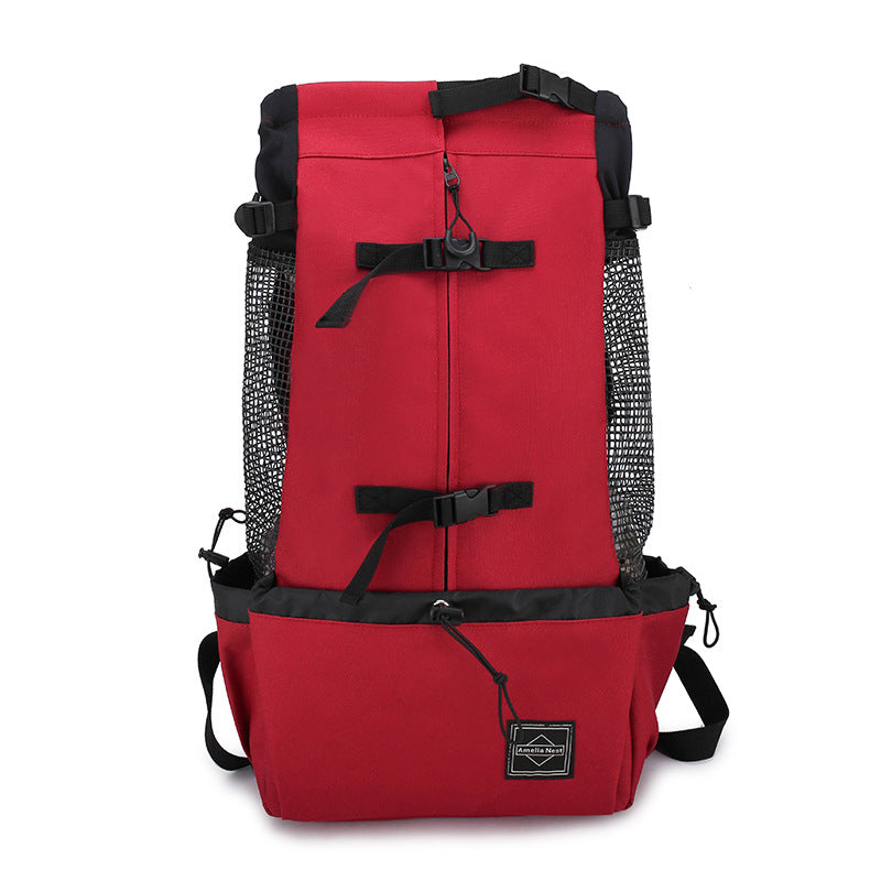 Double Shoulder Dog and Cat Travel Backpack Carrier