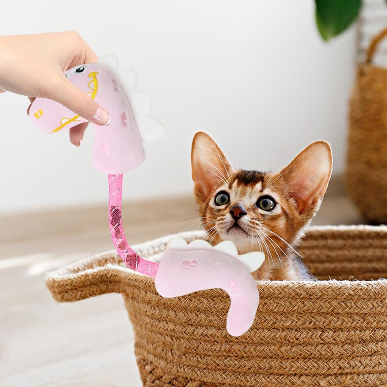 Catnip Rope Chew Toy Interactive Teeth Cleaning Cat Toy