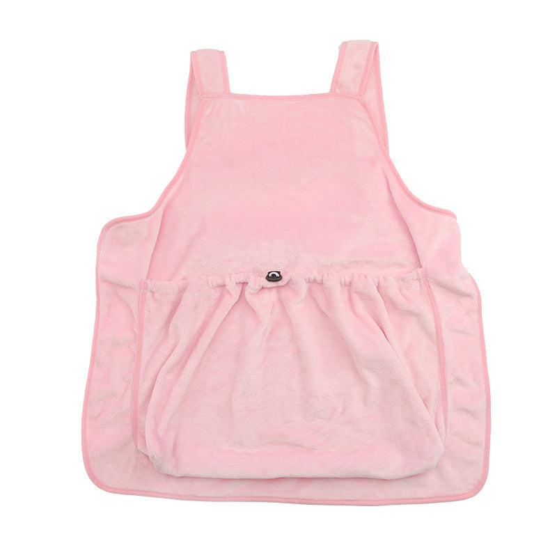 Pet Carrier Apron Plush Chest Bag for Cats and Dogs