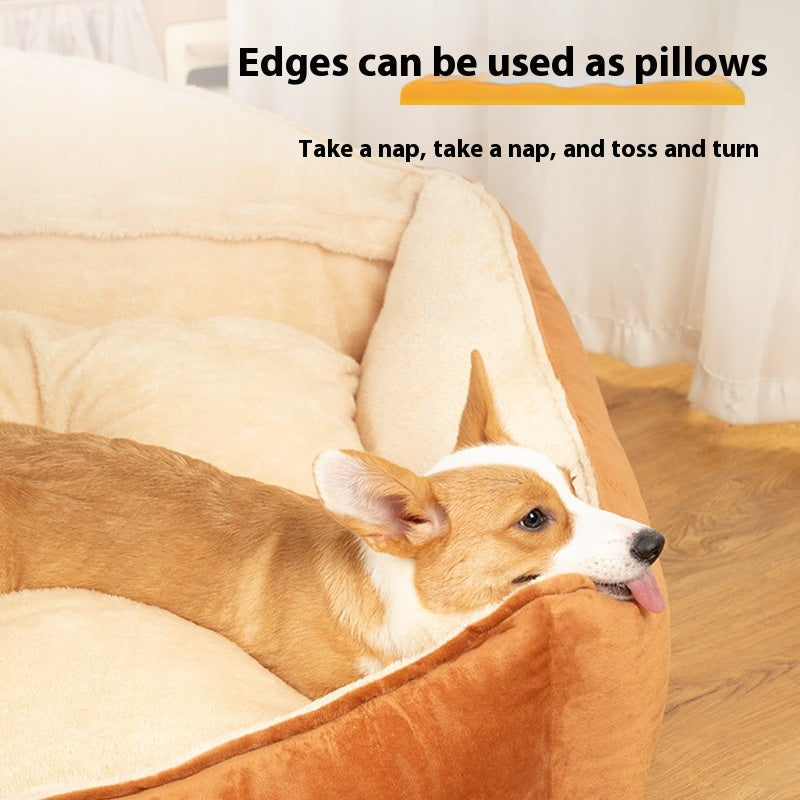 Large Warm Kennel Bed Removable Washable Mattress