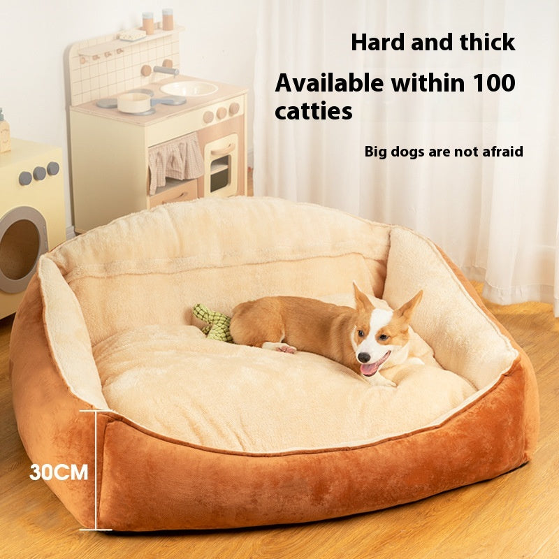 Large Warm Kennel Bed Removable Washable Mattress