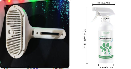 Self-Cleaning Pet Hair Remover Comb with Humidifier