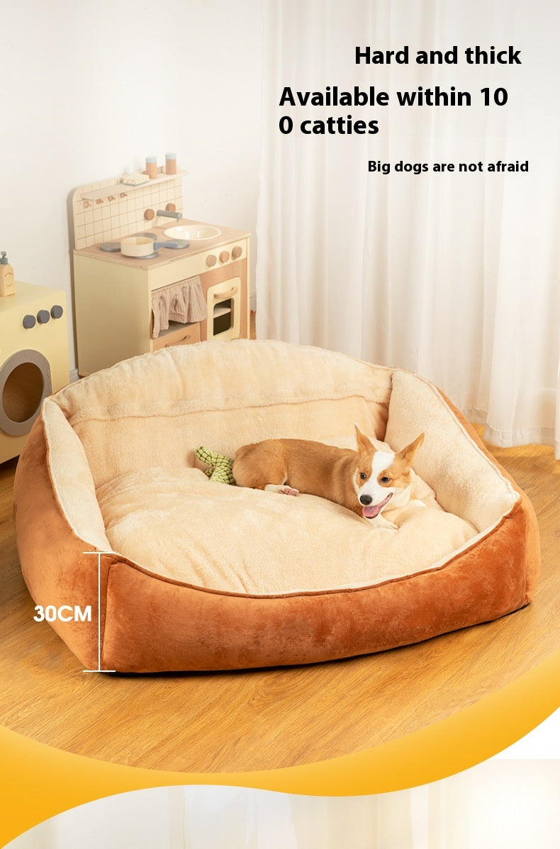 Large Warm Kennel Bed Removable Washable Mattress