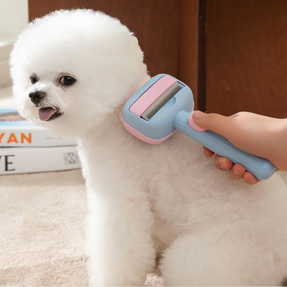 Deshedding and Dematting Pet Grooming Brush for Dogs and Cats