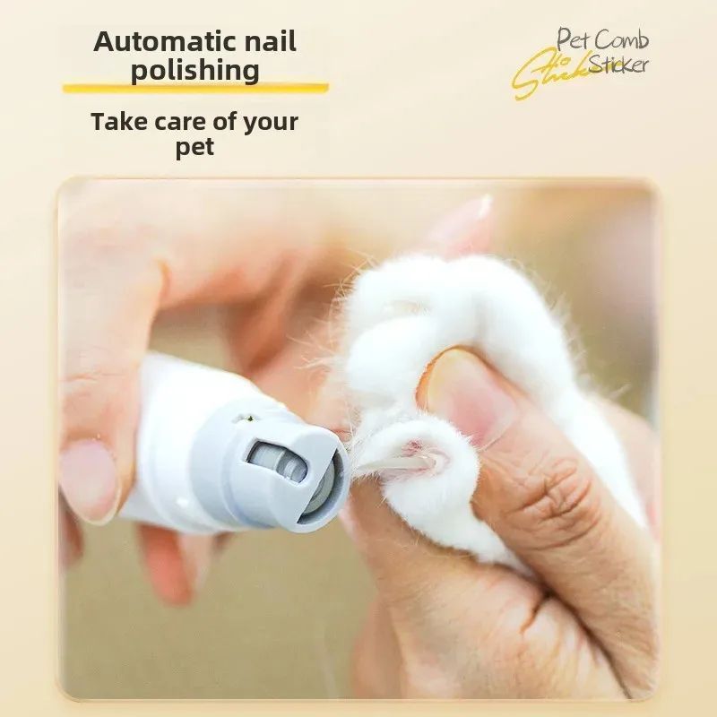 Rechargeable 2-in-1 Pet Nail Trimmer and Grooming Brush
