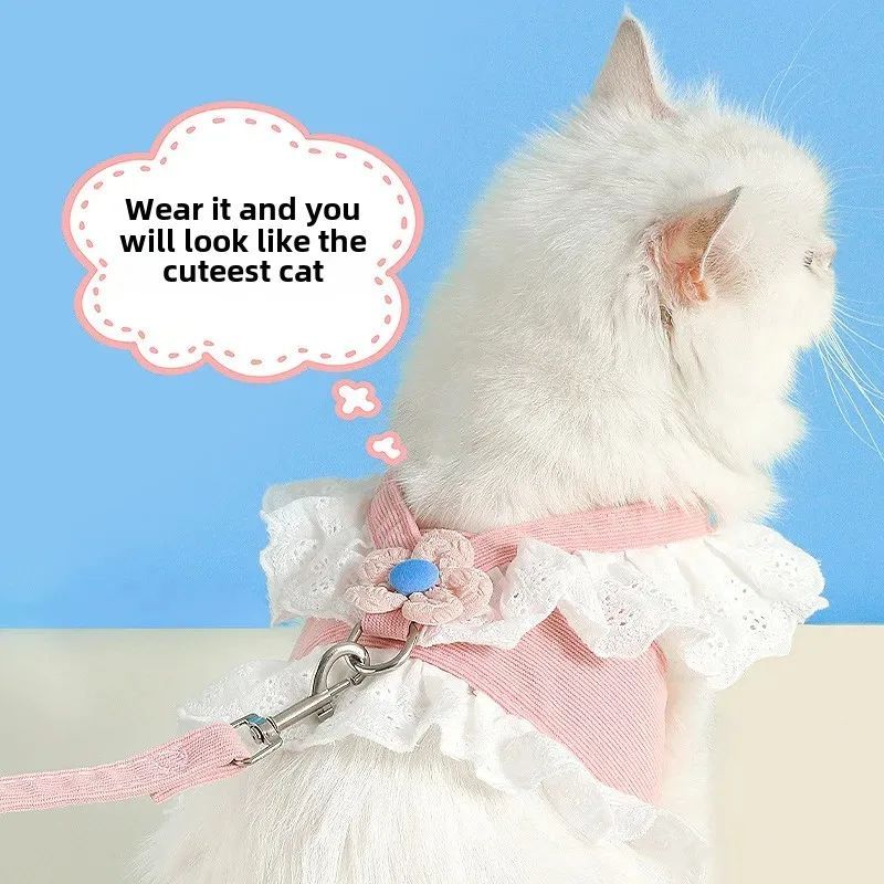 Dog and Cat Safety Leash with Back Strap