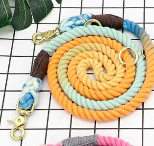 Multi-Color Cotton Dog and Cat Leash