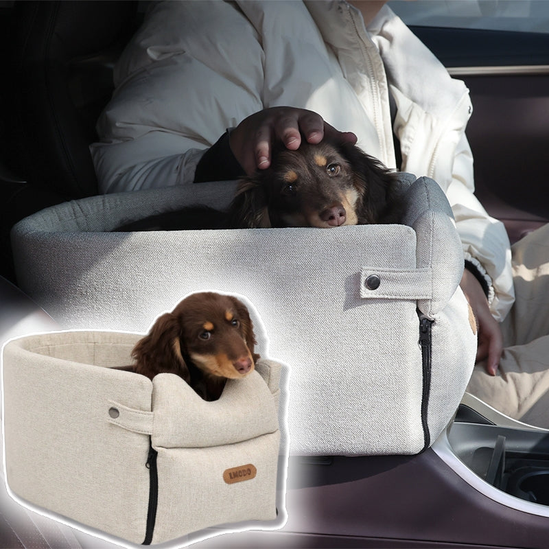 Central Car Dog Seat Bed Portable Carrier for Small Pets