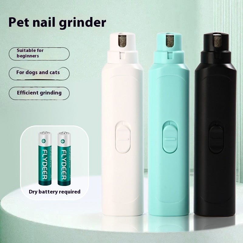 Battery-Powered Pet Nail Grinder and Trimmer for Dogs and Cats