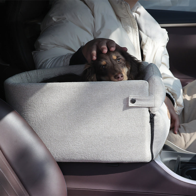 Central Car Dog Seat Bed Portable Carrier for Small Pets