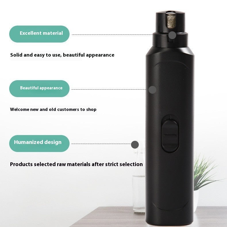 Battery-Powered Pet Nail Grinder and Trimmer for Dogs and Cats