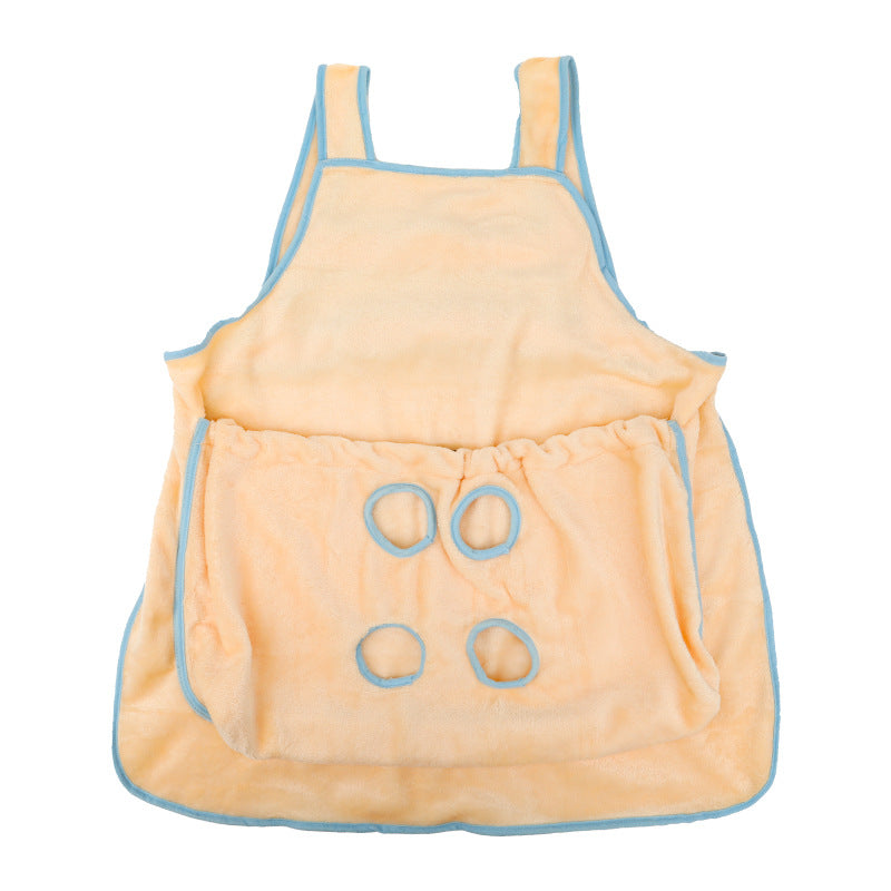 Pet Carrier Apron Plush Chest Bag for Cats and Dogs