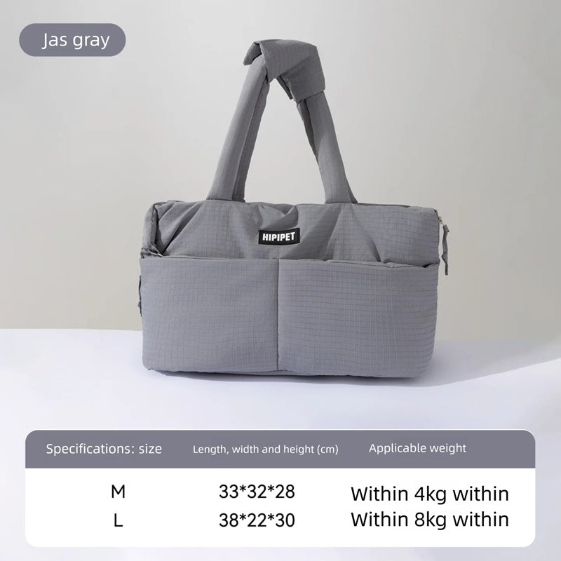 Adjustable Dog Car Seat Carrier with Safety Leash for Small Pets