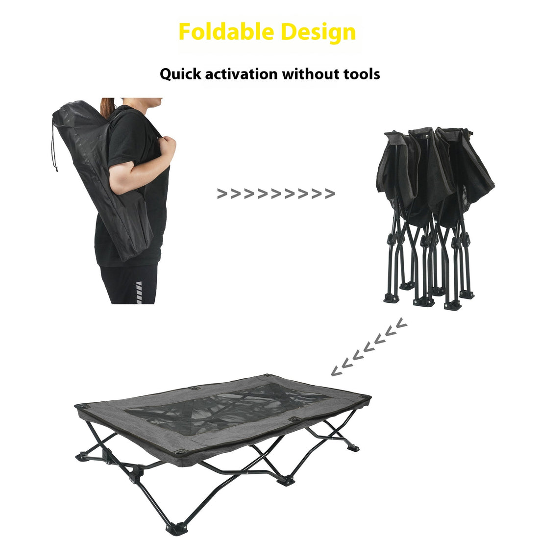 Double Layer Foldable Large Pet Bed Mattress